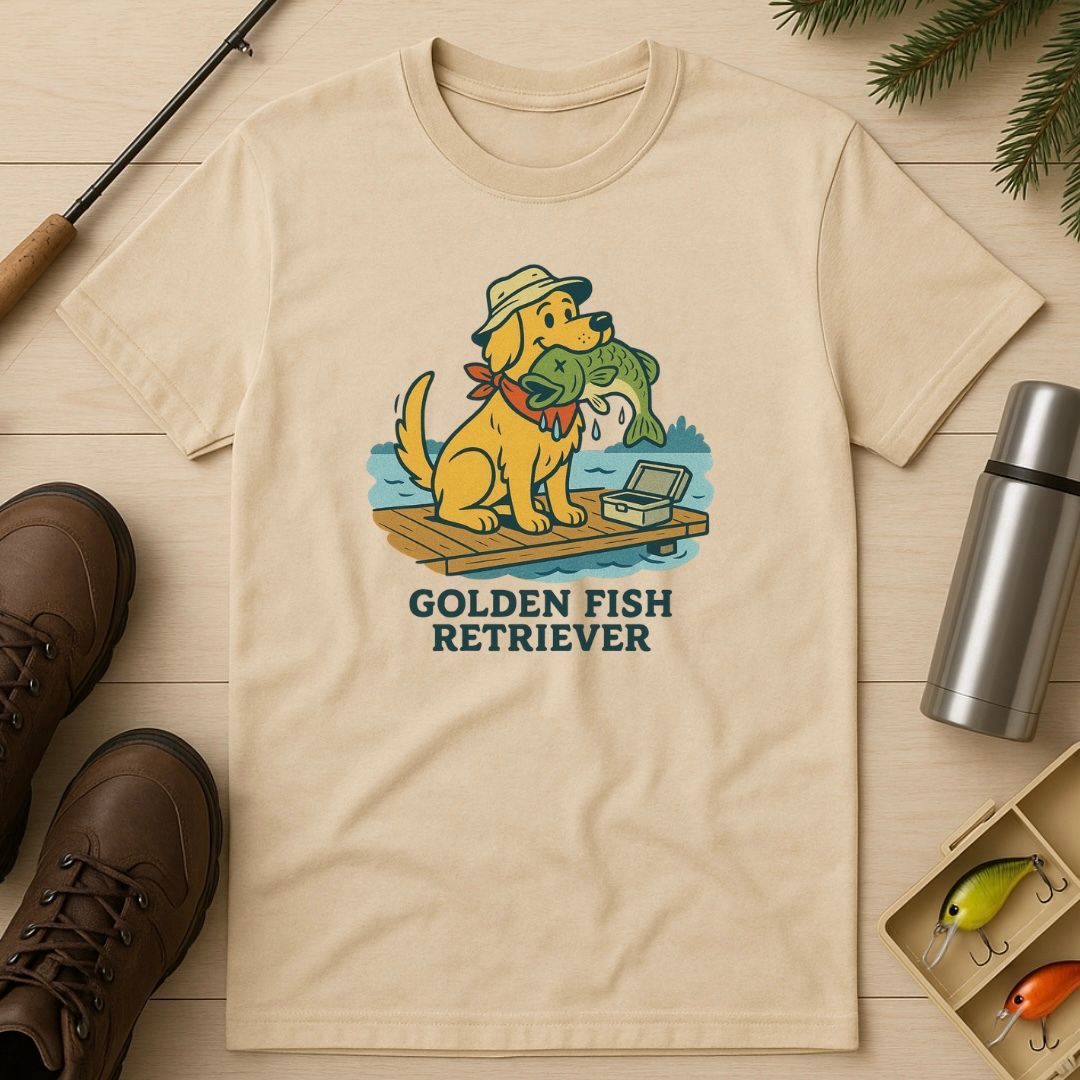 Golden Fish Retriever T-Shirt