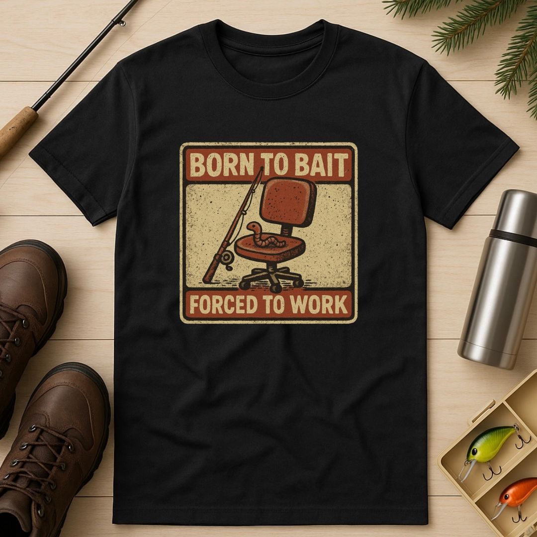 Born to Bait, Forced To Work T-Shirt