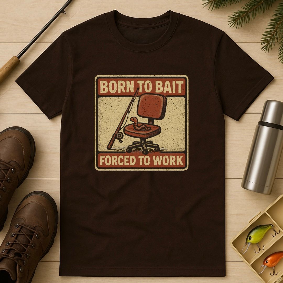 Born to Bait, Forced To Work T-Shirt