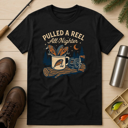 Pulled a Reel All-Nighter T-Shirt