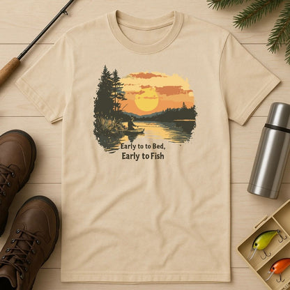 Early to Bed, Early To Fish T-Shirt