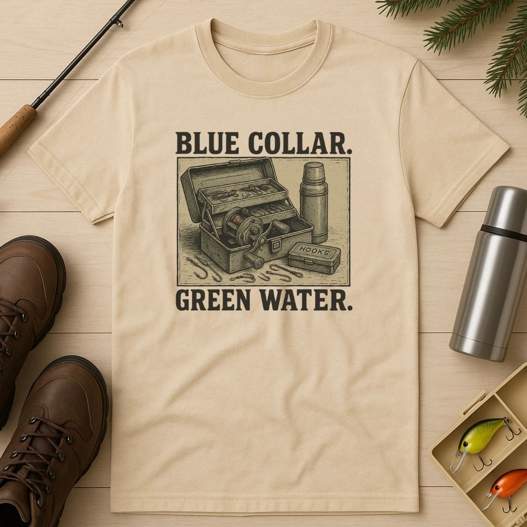 Blue Collar, Green Water T-Shirt