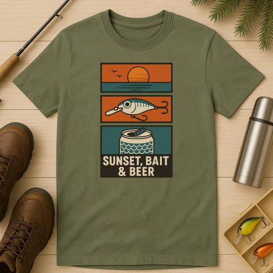 Sunset, Bait & Beer T-Shirt