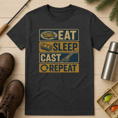 Eat Sleep Cast Repeat T-Shirt