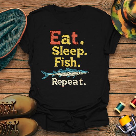 Eat. Sleep. Fish. Repeat. T-Shirt